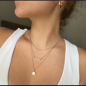 Rose gold necklace, from Pura Vida.